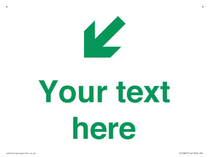 Custom Safe Condition inverse: Green Down left right arrow